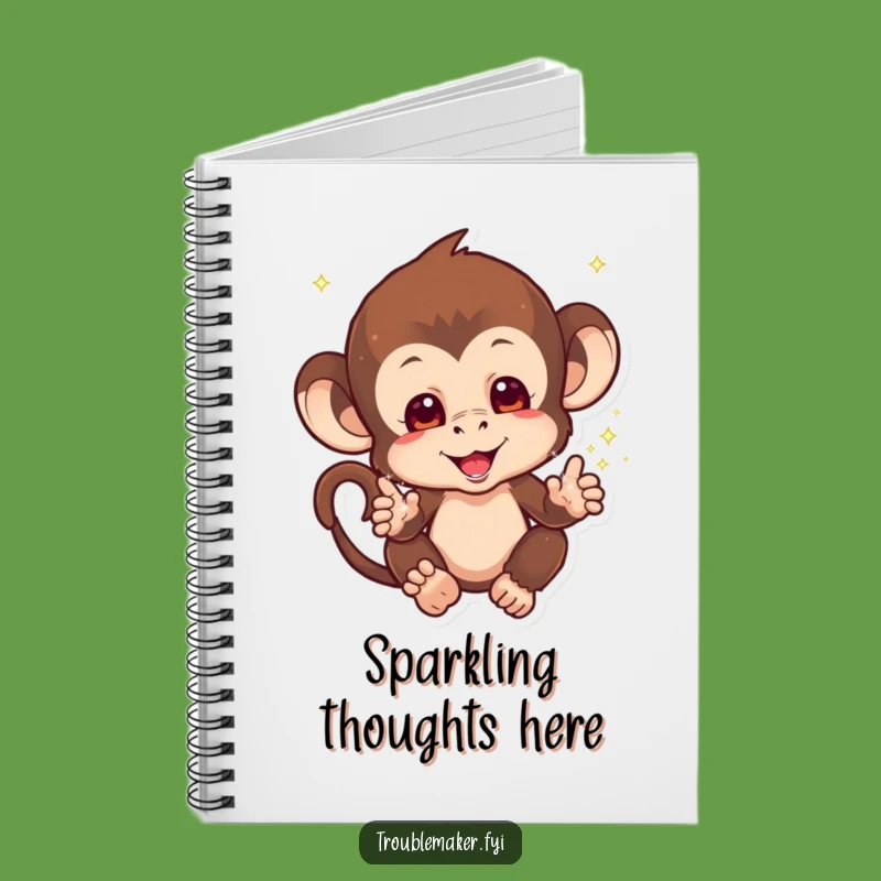 Funny Sparkle Monkey Notebook: Jot Down Magical Ideas