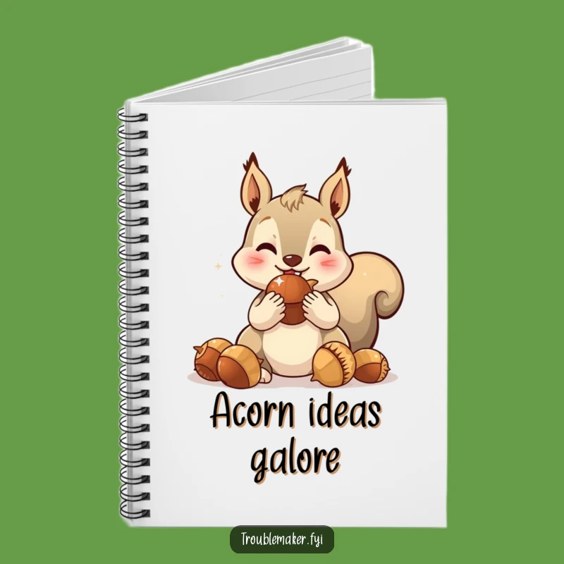 Funny Squirrel Acorn Notebook: Spirited Character Journal for Notes