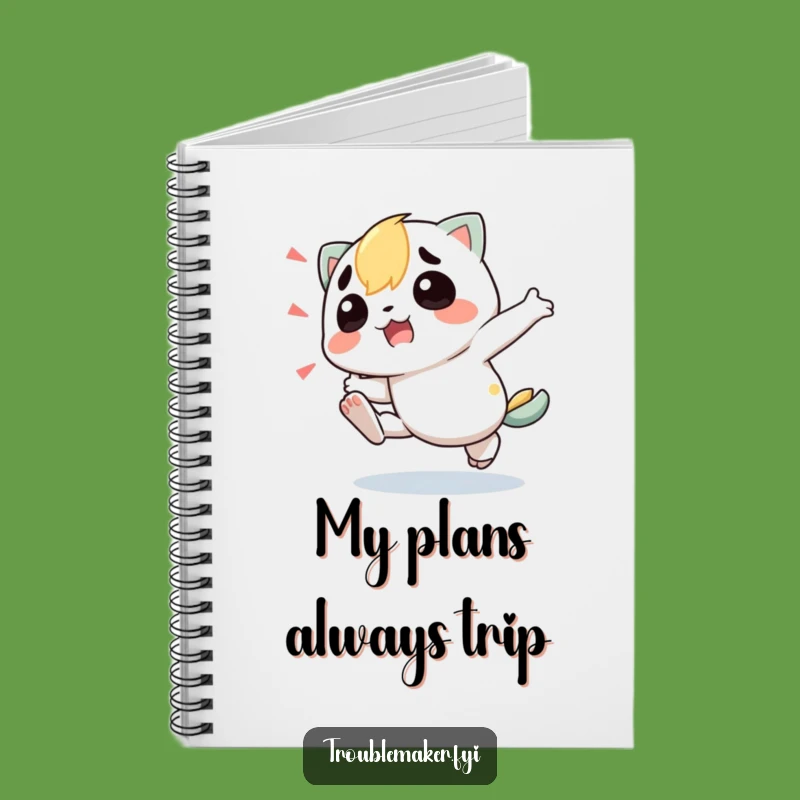 Funny Tripping Troublemaker Notebook: Jot Down Ideas with Humorous Flair