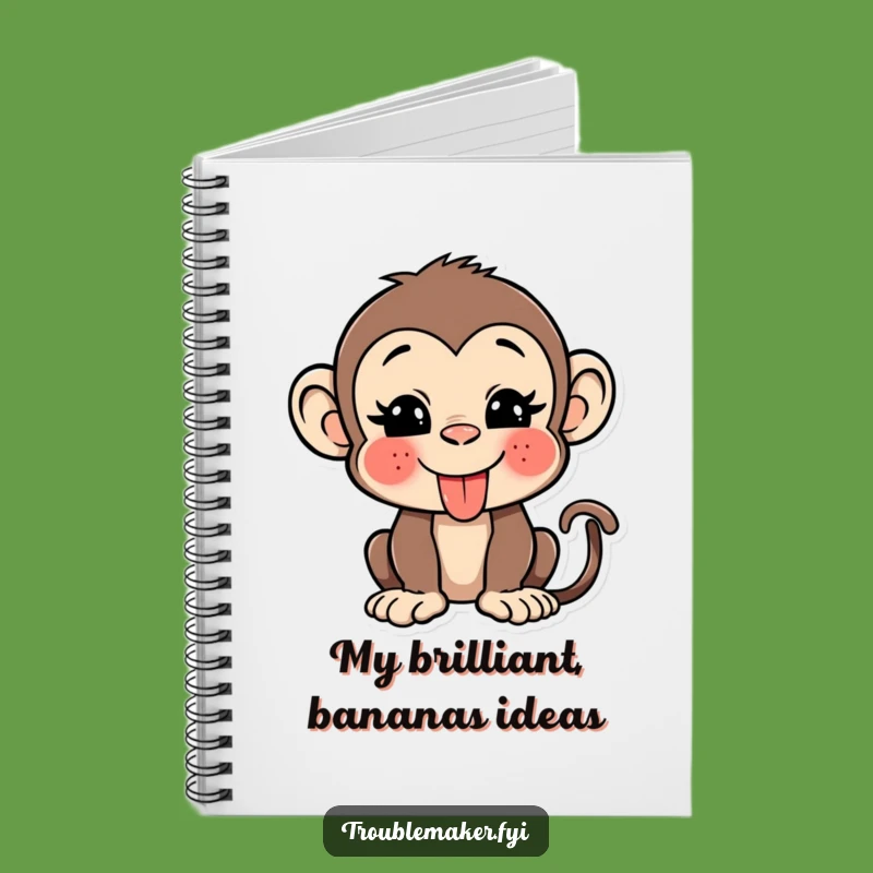 Funny Monkey Tongue Wink Notebook: Jot Down Your Funniest Ideas!