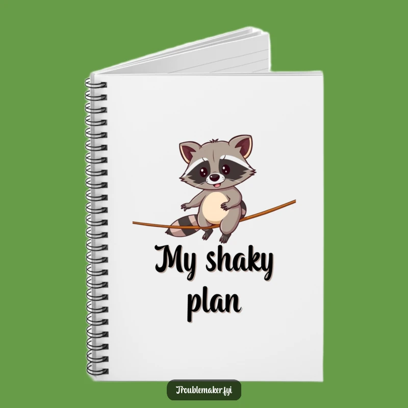 Funny Raccoon Notebook: Tightrope Walker, Perfect for Balancing Ideas