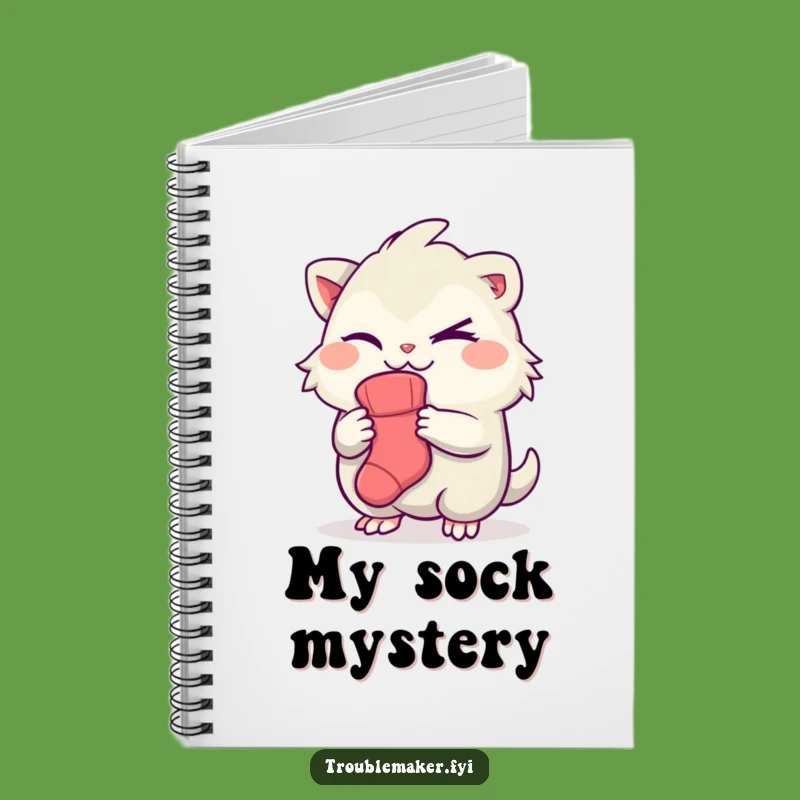 Funny Creature Sock Mystery Notebook - Hilarious Journal for Clever Ideas