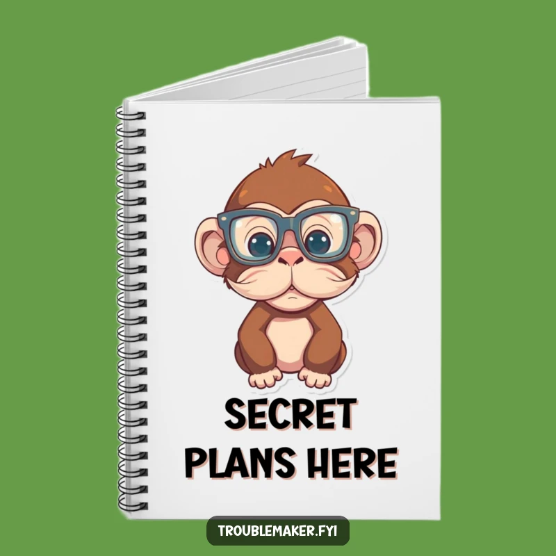 Funny Monkey Disguise Notebook: Jot Down Ideas with Primate Humor