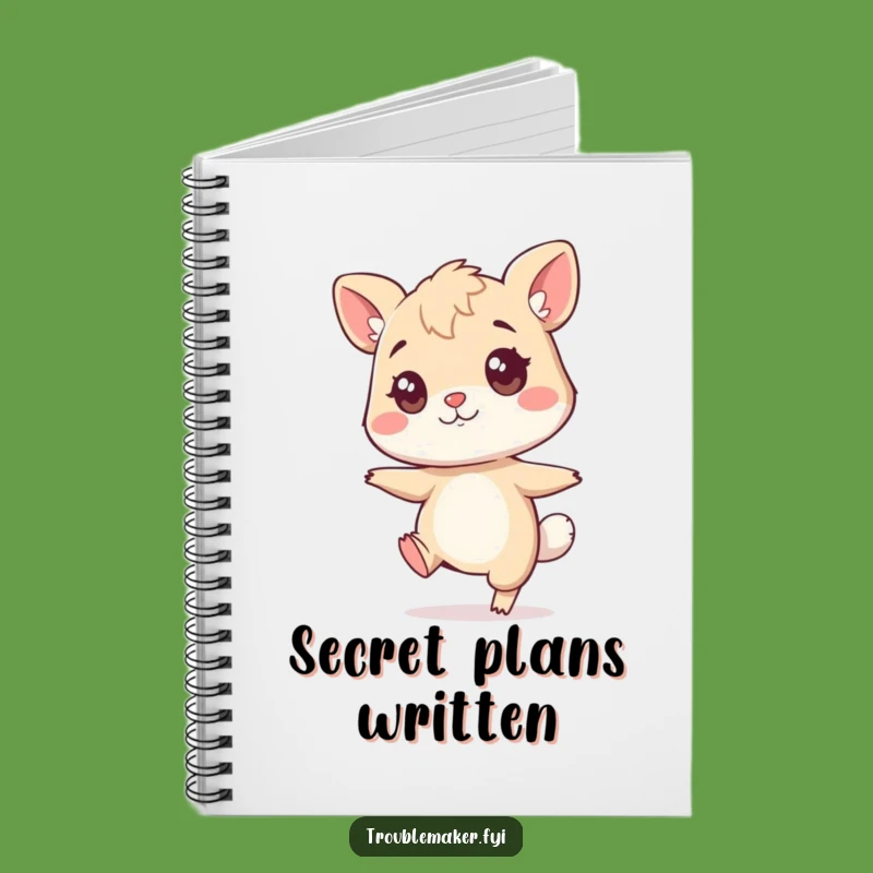 Funny Sneaky Animal Notebook - Jot Down Secrets with a Tiptoe