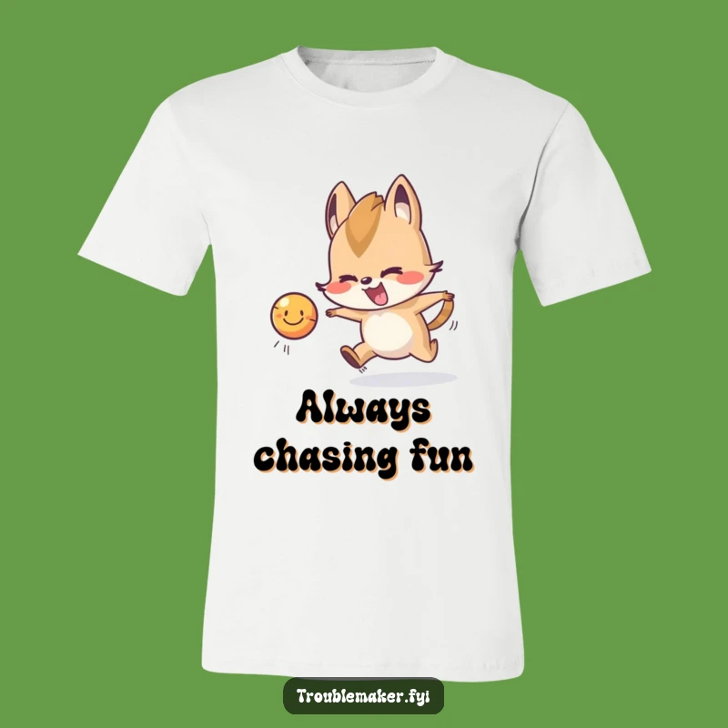 Funny Chasing Ball Troublemaker T-Shirt: Wear Your Playful Spirit with this Animal Tee Gift