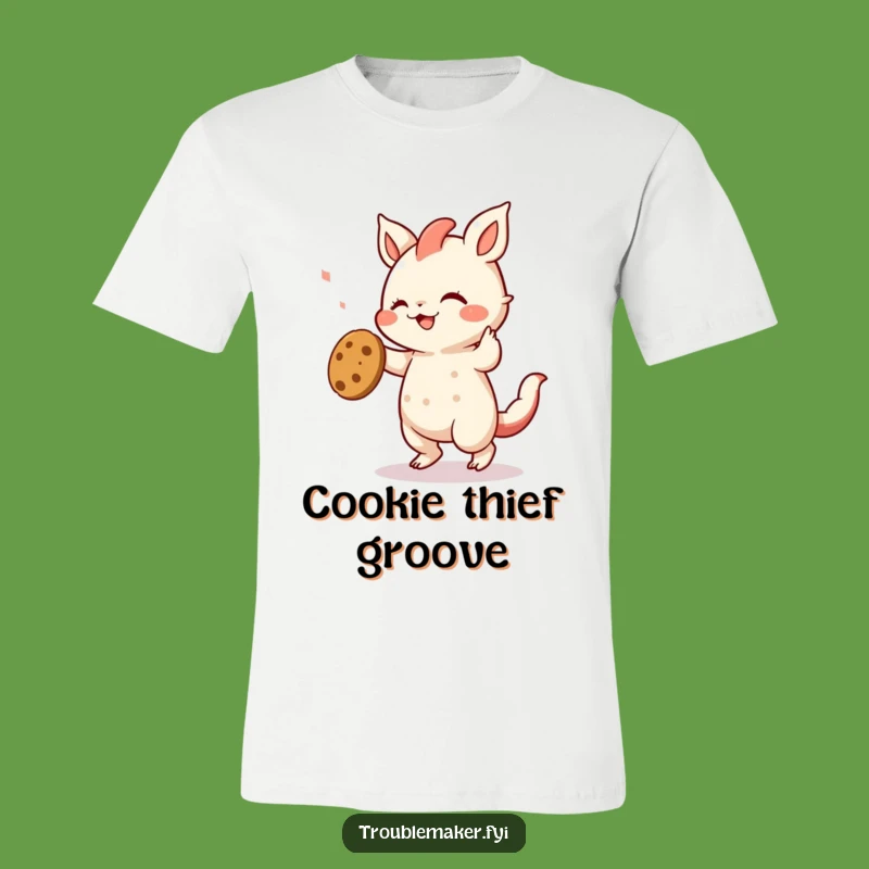 Funny Creature Cookie Heist T-Shirt - Hilarious Apparel for Dancing Treat Lovers
