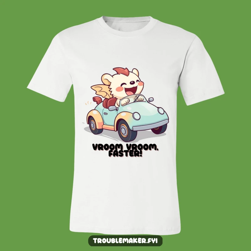 Funny Creature Toy Car Rider Tee - Hilarious Outfit for Speed Enthusiasts & Fun