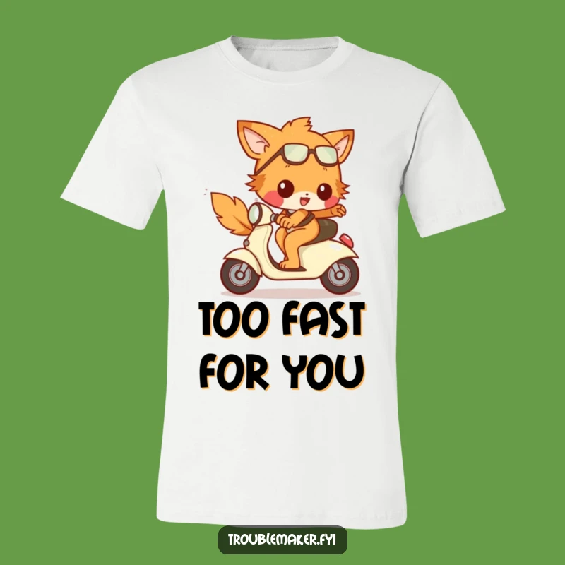Funny Runaway Scooter Troublemaker T-Shirt: Wear Your Adventure with this Animal Tee Gift
