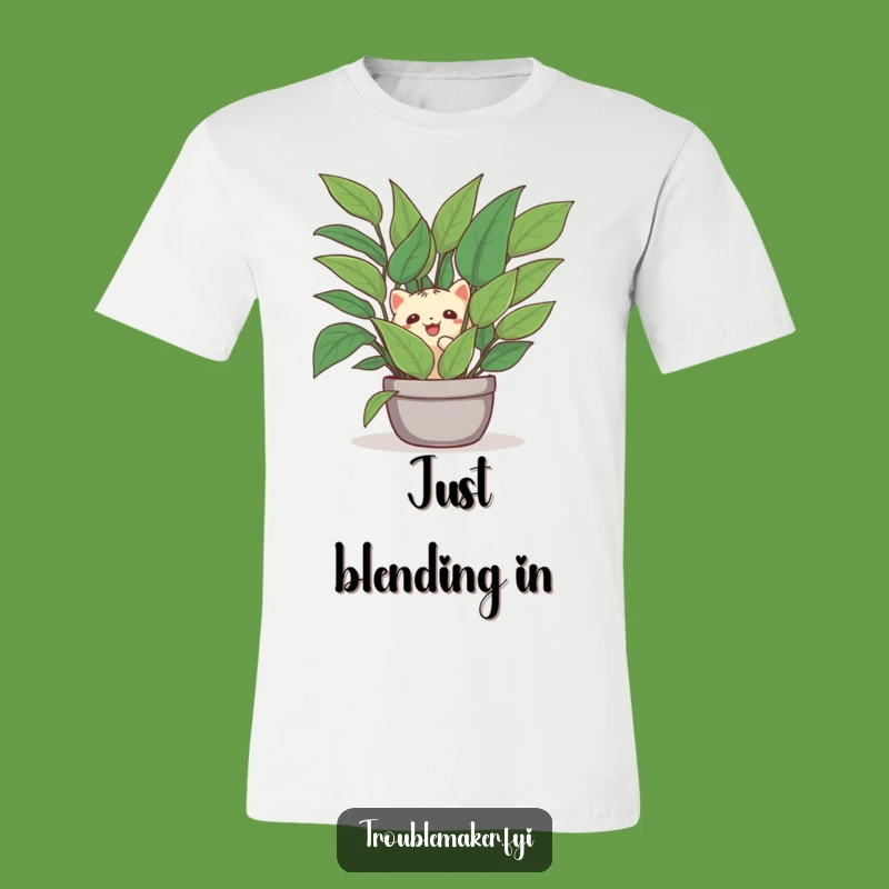 Funny Creature Plant Hider T-Shirt - Hilarious Apparel for Introverts & Nature Lovers