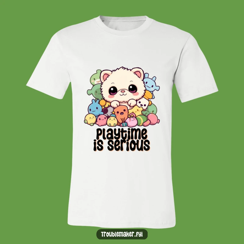 Funny Fuzzy Creature T-Shirt - Peek-a-Boo Toy Humor Tee