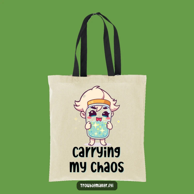 Funny Mischief Jar Tote Bag: Carry Your Sparkle and Essentials