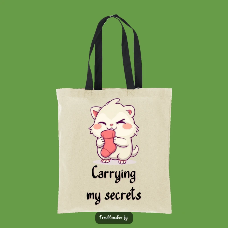 Funny Creature Sock Thief Tote Bag - Hilarious Carryall for Laundry Day Essentials