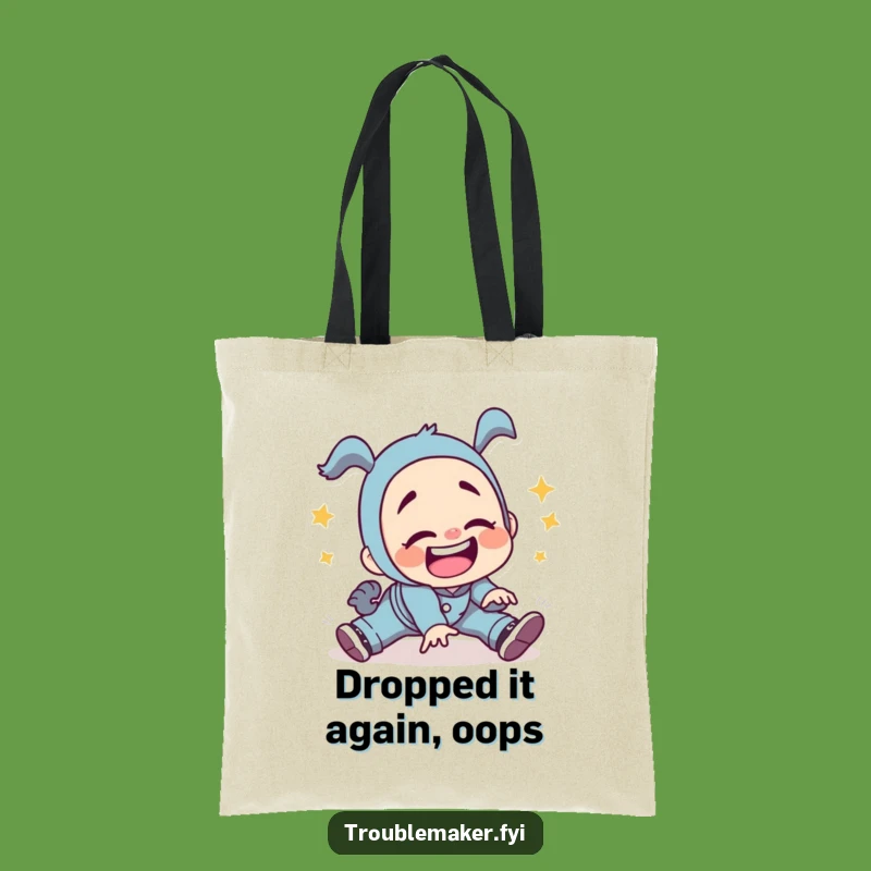 Funny Troublemaker Tripping Tote Bag: Carry Your Laughs, Perfect Mishap Gift