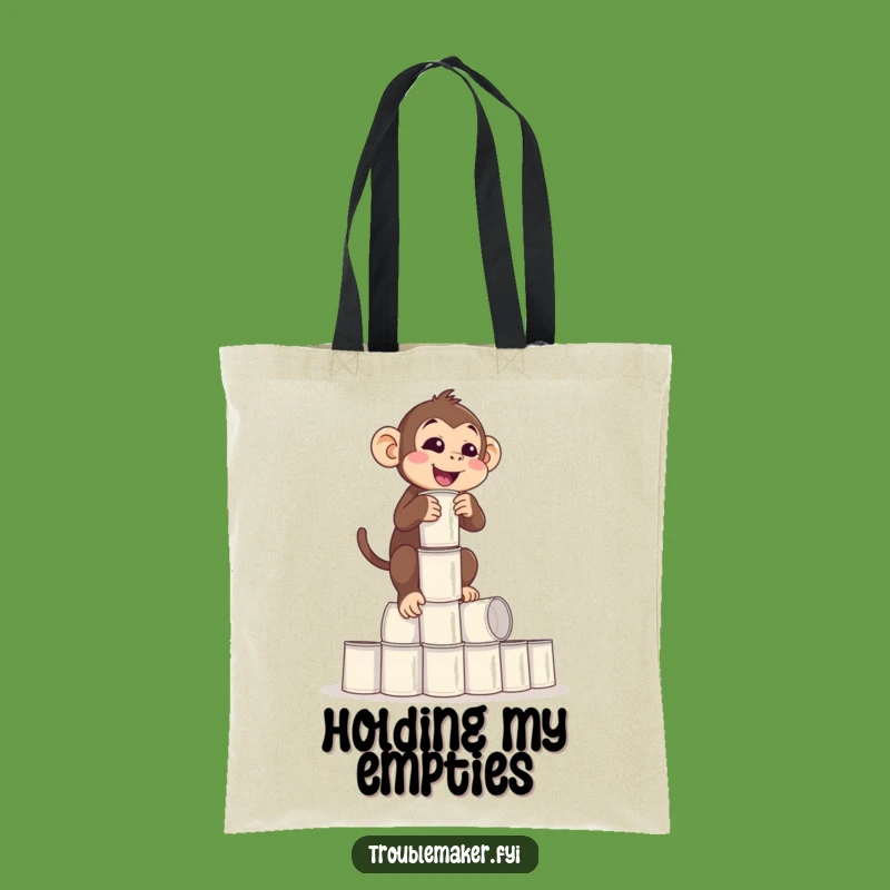 Funny Balance Monkey Tote Bag: Carry Your Chaos in Style