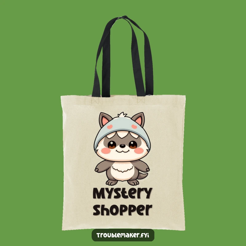 Funny Disguise Creature Tote Bag - Silly Expression Humor Carryall