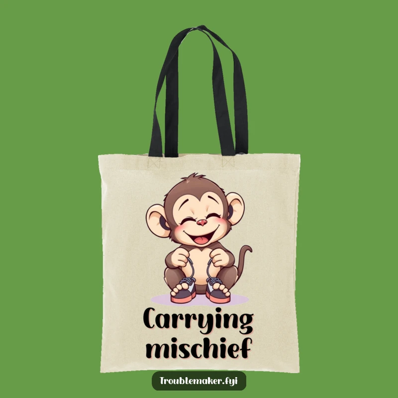 Funny Monkey Prank Tote Bag: Carry Your Humor